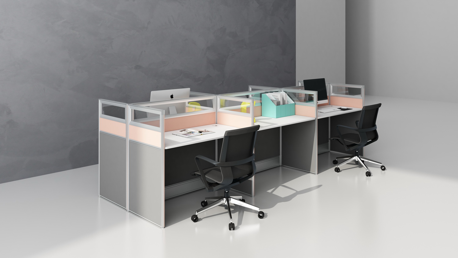 L Shaped Collaborative Workstation（3）